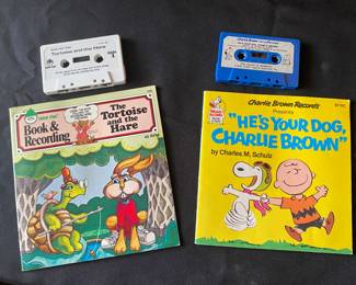 vintage book and tape read-along sets
