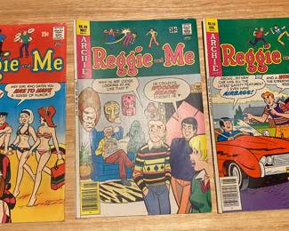 vintage comic books from the Archie series spin-off, Reggie and Me.
The comics feature Archie Andrews' rival, Reggie Mantle, as the main character.
