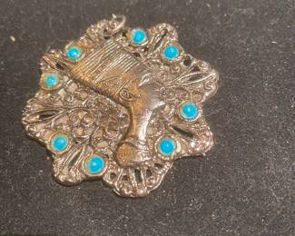 Vintage Egyptian Revival Nefertiti brooch Pendant