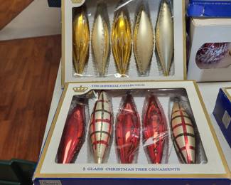 Vintage the imperial collection glass tree ornaments sold by Sears