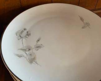 Beautiful Hutschenreuther Gray Rose Bavaria Germany China