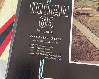 1965 Indian yearbook from Arkansas State College in Jonesboro, Arkansas, volume 42.