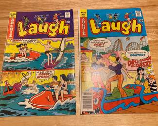 vintage "Archie Series Laugh" comic books