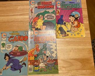 vintage Charlton Comics featuring characters from the animated series The Flintstones.