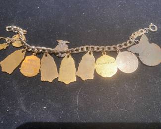 Vintage Charm Bracelet featuring Academic & Achievements awards