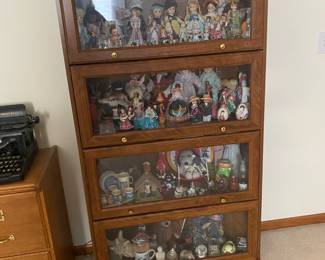 Barrister Bookcase with four receding glass doors