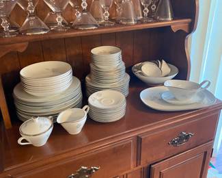 Beautiful Hutschenreuther Gray Rose Bavaria Germany China