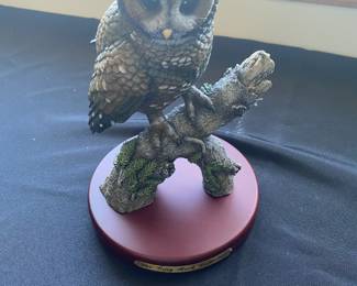 Country Artists tawny owl figurine