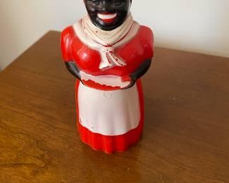 vintage F&F Aunt Jemima syrup dispenser, likely from the 1950s.