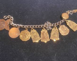 Vintage Charm Bracelet featuring Academic & Achievements awards