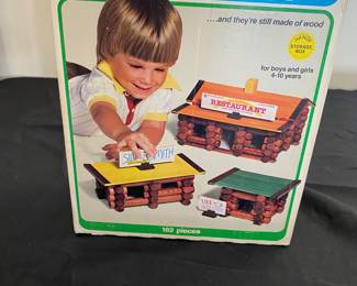 Vintage Playskool Lincoln Logs in Original Box