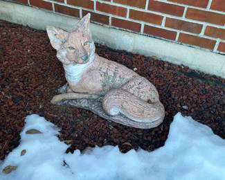 Concrete Fox statue