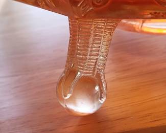 Fenton Marigold Carnival glass Butterfly & Berry Pattern Master Berry Bowl