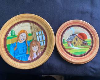 Little House On The Prairie Vintage 1980 Metal Toy Dishes 7 Plates