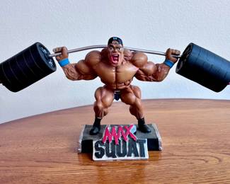 Workout Maniac X-Treme Figures / Body Building, Dumbbells, Weight Bench Motivational Statues 