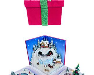 Roman Fold Out Holiday Scene Present