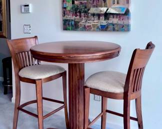 Pub Table with 4 Chairs (Other 2 chairs are in another room)