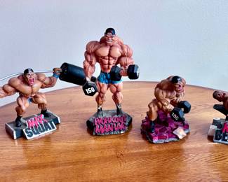 Workout Maniac X-Treme Figures / Body Building, Dumbbells, Weight Bench Motivational Statues 