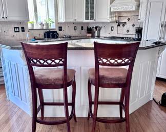 4 x Stickley Furniture Mont Blanc Barstools (Other two barstools are in another room)