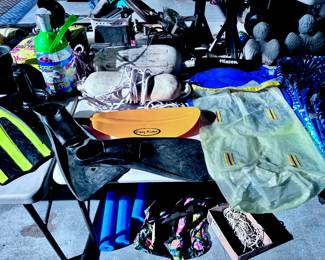 Water Sports, Boat Buoys, Dry Bag, Paddle, Scuba Fins Etc.