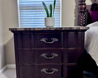 Bernhardt Stone Top Nightstand