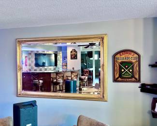 Large Gold Wall Mirror