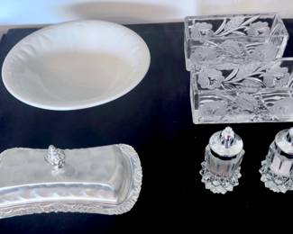 Salt and Pepper Shakers and Serving Pieces