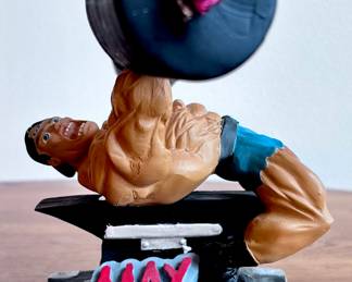 Workout Maniac X-Treme Figures / Body Building, Dumbbells, Weight Bench Motivational Statues 
