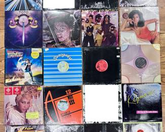 Records / Record Albums (The homeowner’s daughter did take a few records and 45s when she came in town,  but she did not take anything valuable. I white / blocked out what she kept) The rest are available.