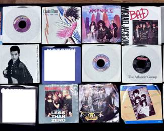 Records / Record Albums (The homeowner’s daughter did take a few records and 45s when she came in town,  but she did not take anything valuable. I white / blocked out what she kept) The rest are available.