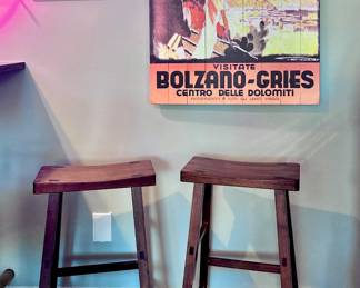 2 Saddle Barstools, Bolzano-Gries Wall Art
