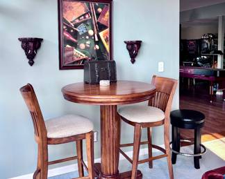 Pub Table with 4 Chairs (Other 2 chairs are in another room)
