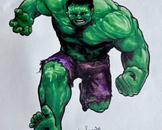 Signed Hulk Art