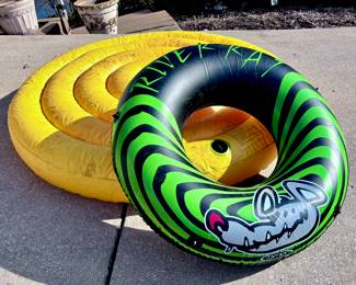 Inner Tubes / Pool Floats ( We have two large yellow tubes, one with the boat towing cover)