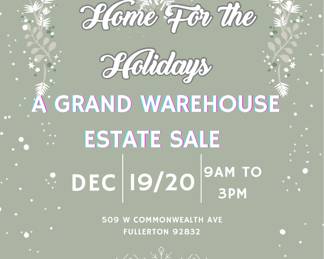 Green White Festive Estate Sale