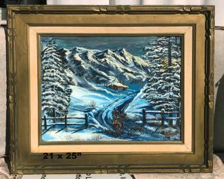 western winter scene