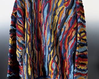 Vintage Coogi Australia Classic Sweater 1XL Notorious BIG Style Knit