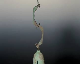 Vintage Paolo Soleri Brutalist Bronze Wind Bell Chime Arcosanti