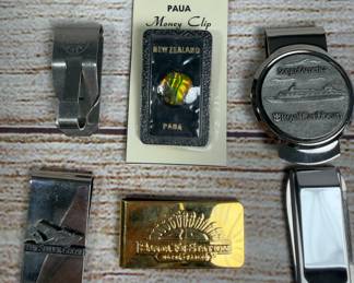 Lot of 10 Money Clips: Sterling Silver, New in Box, & Diverse Designs