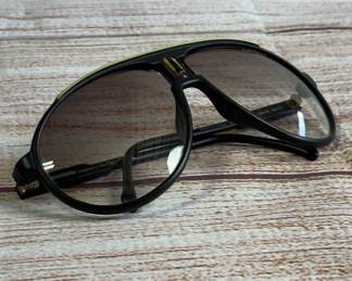 Carrera Champion CD3-YR Aviator Sunglasses Black Green Accent