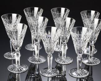 Waterford Glenmore Cut Crystal Sherry Glasses - Set of 10