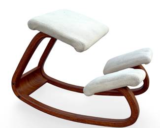 Vintage Balans Kneeling Chair Ergonomic Rocker Stool Made in Norway