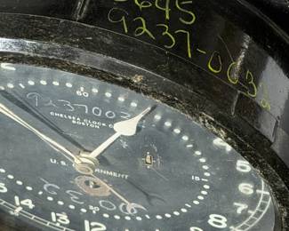 Chelsea Clock Co. U.S. Government 24-Hour Military Ship's Deck Clock