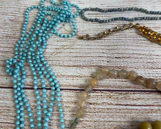Costume Jewelry Lot 1.1 lb Necklaces Craft Repair Unsearched Vintage Styles
