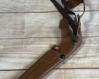 Vintage Brown Leather Shoulder Holster Marked 191-2 6 1/2