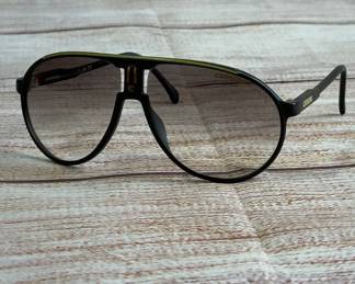 Carrera Champion CD3-YR Aviator Sunglasses Black Green Accent