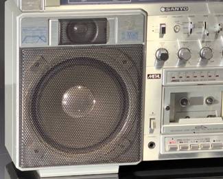 Vintage Sanyo M-X920 Boombox Ghetto Blaster AM/FM Cassette Player