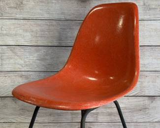 Vintage Herman Miller Eames AX Fiberglass Shell Chair Mid-Century