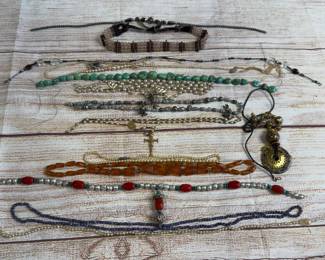 Lot of 15 Vintage Costume Jewelry Necklaces Beaded Faux Pearl For Craft Repair