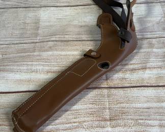 Vintage Brown Leather Shoulder Holster Marked 191-2 6 1/2